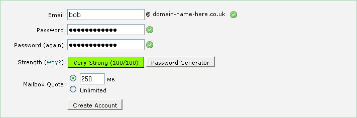 Adding an email account